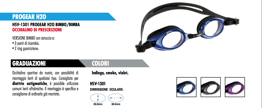Progear H2O graduato bambino - HSV-1301